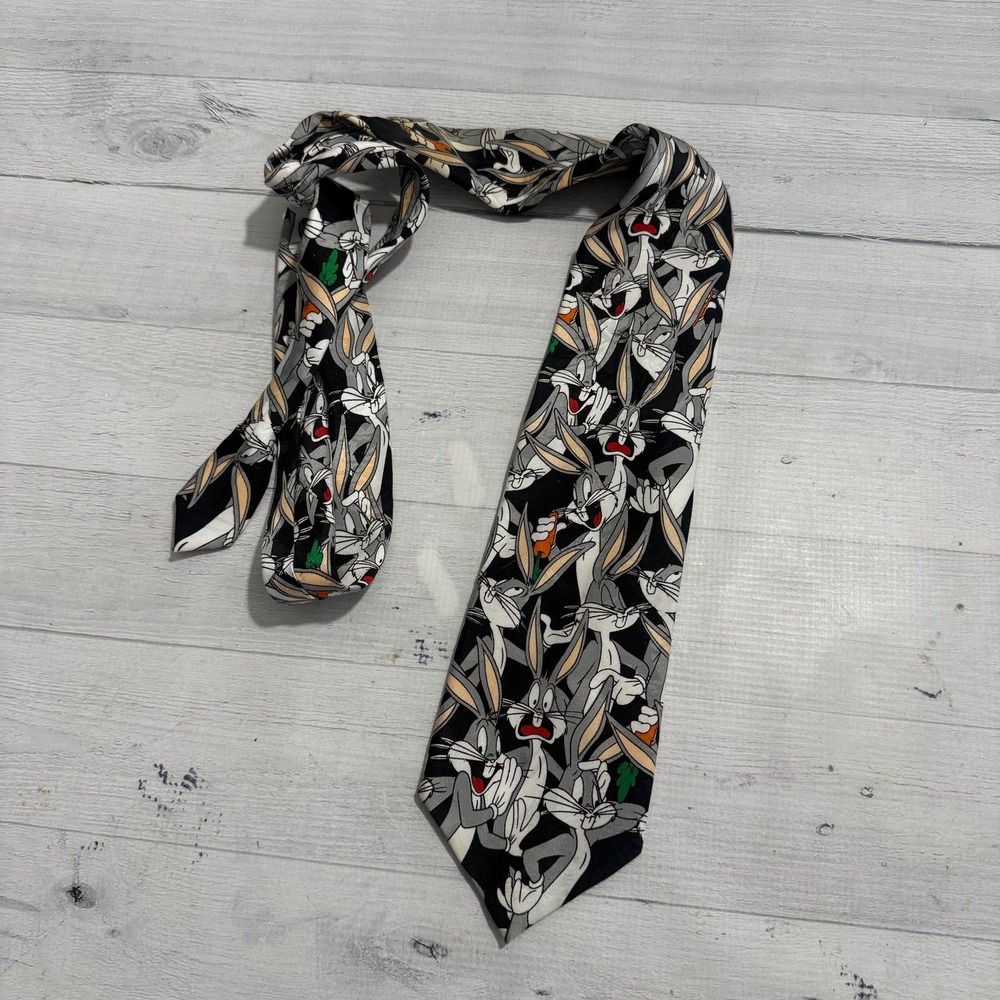 Bugs Bunny Looney Tunes Mania Neck Tie 1995 Collage